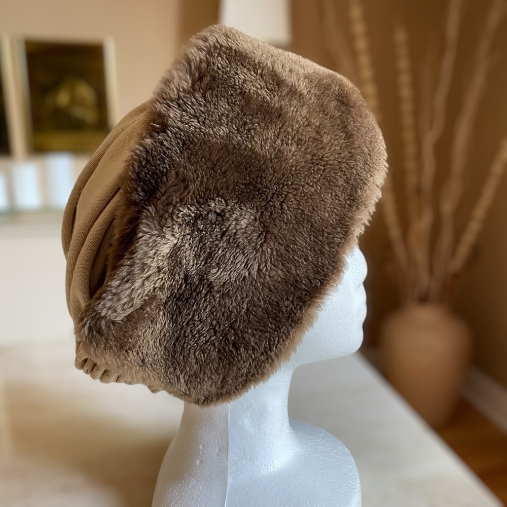 Vintage Brown Fur Hat